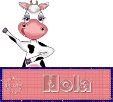 Cow Hola GIF