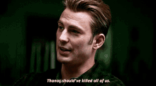Killed Us Thanos GIF - Killed Us Thanos Captain America GIFs