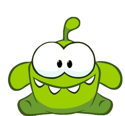 Party Hat Om Nom Sticker - Party Hat Om Nom Cut The Rope Stickers