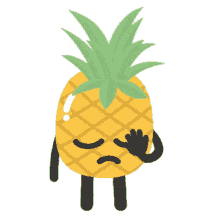 smh sad ugh frustrated pineapple