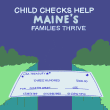 Child Checks Help Maines Families Thrive Checks GIF - Child Checks Help Maines Families Thrive Checks Families GIFs
