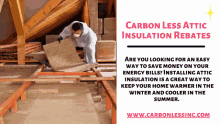carbon less attic insulation rebates