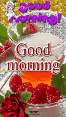 Good Morning Raspberry GIF - Good Morning Raspberry Rose GIFs