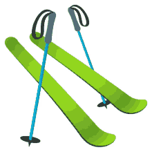 ski activity joypixels ski poles skiing