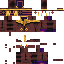a screenshot of a minecraft skin with a purple armor and a gold eagle .