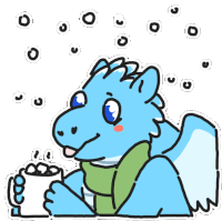 Blue Dragon Drink Sticker