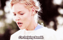 Greys Anatomy Izzie Stevens GIF - Greys Anatomy Izzie Stevens Im Helping Bambi GIFs