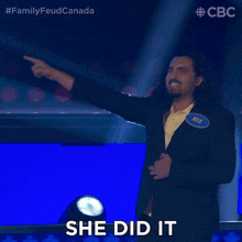 She Did It Nick GIF - She Did It Nick Family Feud Canada GIFs