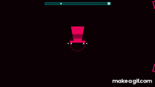 a man in a top hat is standing in front of two boxes with x marks on them .
