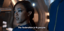 The Federation Is Its People Michael Burnham GIF - The Federation Is Its People Michael Burnham Sonequa Martin Green GIFs