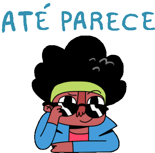 Smiling Boy With Sunglasses Says Yeah Right In Portuguese Sticker - Love You Hate You Google Stickers