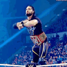 Seth Rollins Universal Champion GIF - Seth Rollins Universal Champion Entrance GIFs