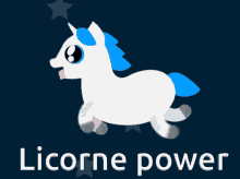 licorne power unicorn cute run