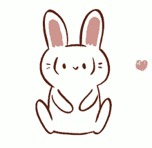catscafe rabbit love love you floofy