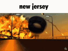 a picture of an explosion with the words new jersey on the bottom