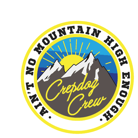 Crepdog Crew Crepdog Sticker - Crepdog Crew Crepdog Mountain Stickers