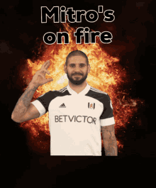 Mitros On Fire Fulham Fc GIF - Mitros On Fire Fulham Fc Aleksander Mitrovic GIFs