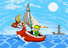 Link Legend Of Zelda GIF - Link Legend Of Zelda Sail GIFs