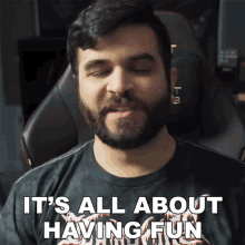 Its All About Having Fun Andrew Baena GIF - Its All About Having Fun Andrew Baena Fun Is The Only Important Thing GIFs