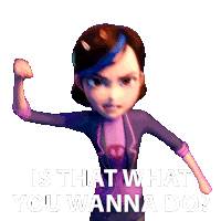 Is That What You Wanna Do Claire Nuñez Sticker - Is That What You Wanna Do Claire Nuñez Trollhunters Tales Of Arcadia Stickers