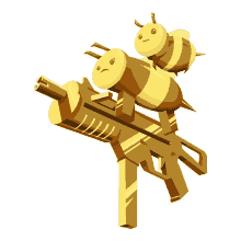 its stinger time valorant pointing gun golden bees in game sprays