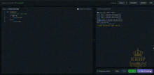 a screenshot of a computer screen with a crown on the top right corner