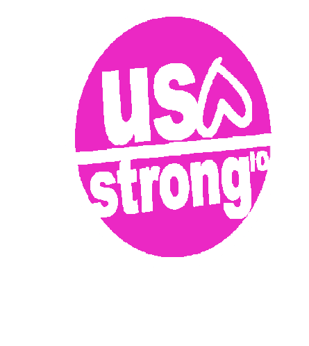 Us Strong Usa Strong Sticker - Us Strong Usa Strong Krissy Mashinsky Stickers