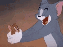 Hugs And Kiss Tom And Jerry GIF
