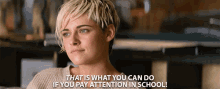 that is what you can do if you pay attention in school kristen stewart sabina wilson charlies angels smart