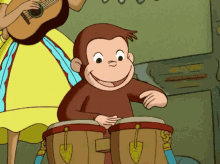Monkey Drums GIF