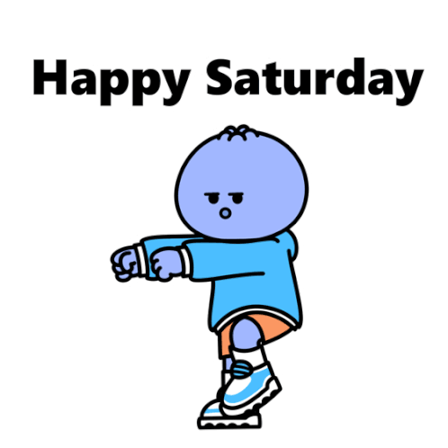 Weekend Saturday Sticker - Weekend Saturday Blueberry Stickers