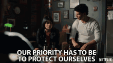 Our Priority Has To Be To Protect Ourselves Devery Jacobs GIF - Our Priority Has To Be To Protect Ourselves Devery Jacobs Lilith Bathory GIFs