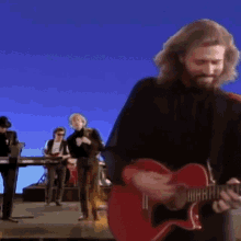 playing guitar barry gibb bee gees when hes gone song playing along