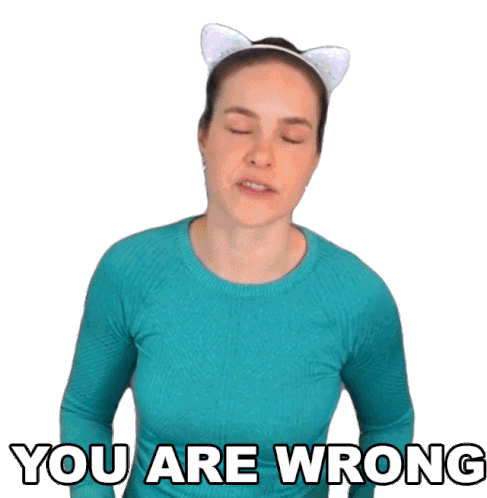 You Are Wrong Cristine Raquel Rotenberg Sticker - You Are Wrong Cristine Raquel Rotenberg Simply Nailogical Stickers