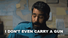 I Dont Even Carry A Gun Sheriff Hassan GIF - I Dont Even Carry A Gun Sheriff Hassan Rahul Kohli GIFs