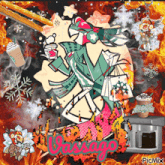 a picture of a woman holding a cup of coffee with the word passago on the bottom right