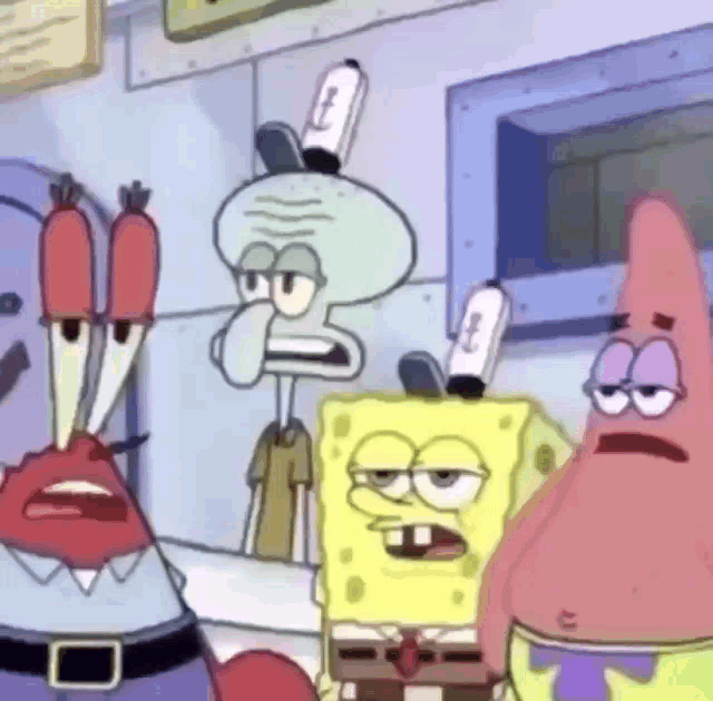 frustrated spongebob
