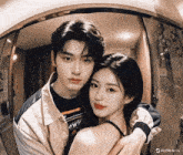 a man and a woman are posing for a picture with kling ai 16