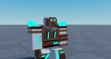 a computer generated image of a robot with the letter i on it