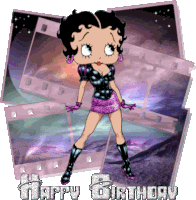 Birthday Happy Birthday Sticker - Birthday Happy Birthday Betty Boop Stickers