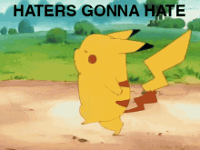 pikachu meme walking
