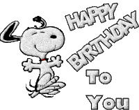 Happy Birthday Snoopy Sticker - Happy Birthday Snoopy Happpy Birthday To You Stickers