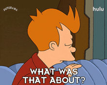 what was that about philip j fry futurama what was going on there whats the matter