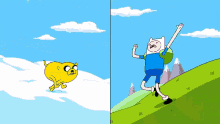 Adventure Time High Five GIF - Adventure Time High Five Finn And Jake GIFs