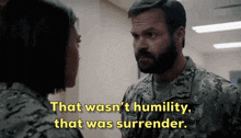 That Wasn'T Humility That Was Surrender Seal Team GIF - That Wasn'T Humility That Was Surrender Seal Team Lisa Davis GIFs