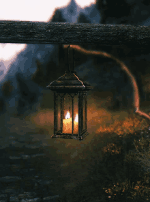 Candlelight Rain GIF