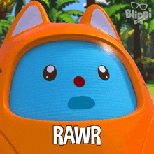 Rawr Deebo GIF - Rawr Deebo Blippi Wonders Educational Cartoons For Kids GIFs