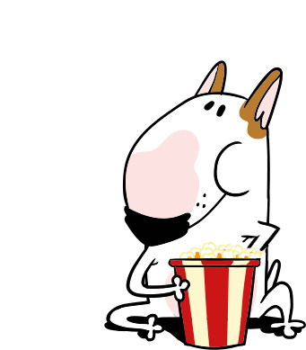 Movie Night Popcorn Sticker - Movie Night Popcorn Dog Stickers