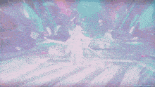 a blurred image of a woman in a white dress dancing