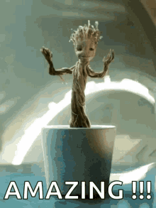 guardians of the galaxy groot tiny dance grow